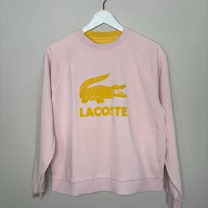 Lacoste Women's Pink Sweatshirt Pullover Crewneck Size 36/US Size 4 Small - Picture 1 of 3