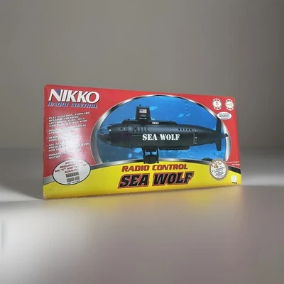 "Submarino Nikko Sea Wolf RC vintage nuevo como nuevo en caja 20"" de largo ⭐️⭐️⭐️ Leer ⬇️" Foto 1 de 4