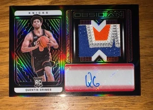 QUENTIN GRIMES JUMBO PATCH AUTO /5 SSP 2021-22 OBSIDIAN RPA ROOKIE RED ETCH - Bild 1 von 7