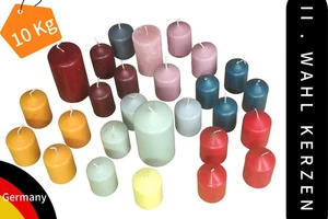 10 Kg Kerzen Stumpenkerzen Bunt Kerzen Stumpen klein Bunt Farbmix B Ware TOP NEU - Bild 1 von 2