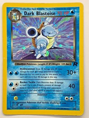 Pokemon Team Rocket, Dark Blastoise, Rare, Holo, 3/82, HP - DMG - Image 1 of 4