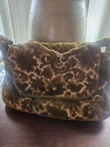 Bolso tapiz chenile vintage verde - Imagen 1 de 5