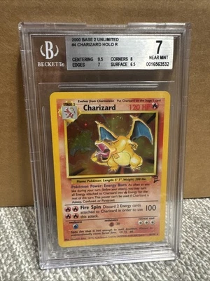 Pokémon TCG Charizard Base Set 2 Holo Unlimited Rare Card 4/130 - Image 1 of 2
