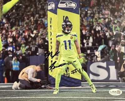 Jaxon Smith Njigba Signed Autographed Seattle Seahawks 8x10 Photo JSA COA - Image 1 of 2