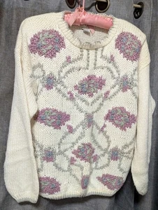 Vintage 90er Romantischer Pullover Oversized - Bild 1 von 12