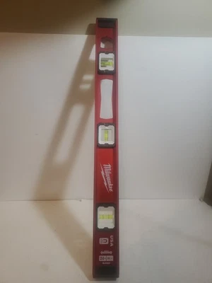 Milwaukee MLIBM24 24" Heavy Duty Frame All Metal Magnetic I-Beam Level 2 - Image 1 of 2