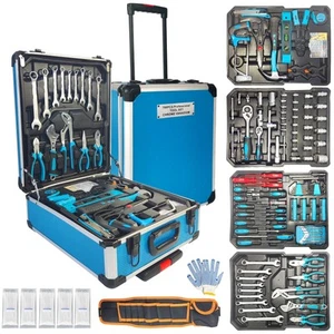 799pcs Aluminum Trolley Case Tool Set Silver, House Repair Kit Set, Household... - Picture 1 of 7