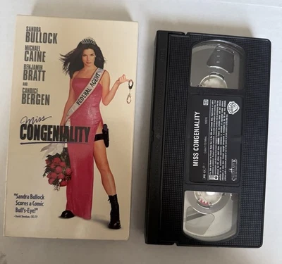 Miss Congeniality Movie VHS Tape 2001 Romcom Sandra Bullock Comedy - Image 1 of 2
