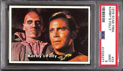 1976 Topps Star Trek #33 Korby's Folly Psa Mint 9 - Image 1 of 2