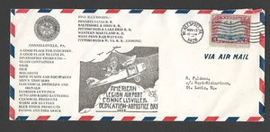 1928 AMERICAN LEGION AIRPORT DEDICATION COVER, CONNELLSVILLE, PA, AAMC # A231a - Picture 1 of 1