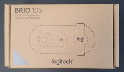 Logitech Brio 105 Full HD 1080p Business Webcam, Auto-Light Balance, USB-A - NEW - Image 1 of 4
