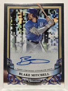 BLAKE MITCHELL 2024 Bowman Sterling Prospects Autograph #PA-BM Auto Brewers - Picture 1 of 4