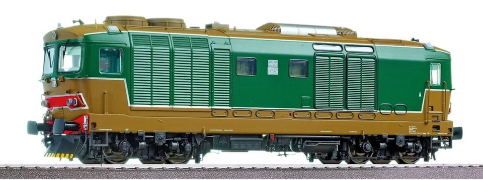 OS.KAR 1128 D445 1140  Verde/isabella livrea storica, terza serie, 4 fanali, FS - Immagine 1 di 2