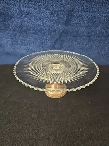 VTG Duchin Creation Sterling Silver Weighted Pedestal Cake Plate Hobnail 10.5" - Picture 1 of 6