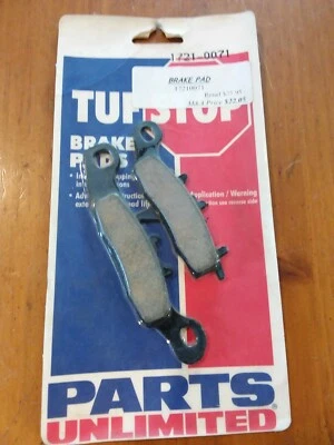 Piezas nuevas Unlimited Tuf Stop Pastillas de freno Kawasaki Suzuki 1721-0071 NS340 Foto 1 de 2