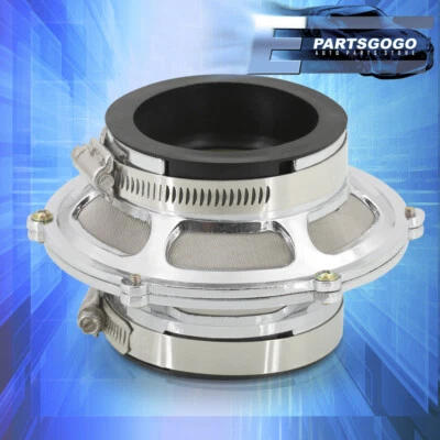 For Mitsubishi 2.75" 70mm Cold Air Intake Bypass Valve Filter Pipe Piping Silver Foto 1 de 3