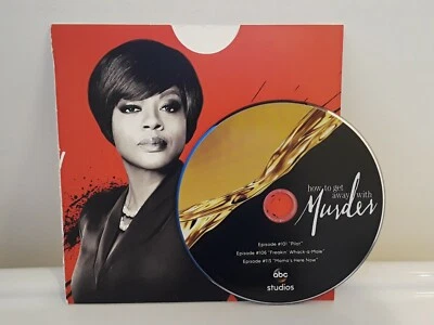 HOW TO GET AWAY WITH MURDER SEASON 1 DVD PILOT 3 EPISODE ABC 2015 EMMY FYC PROMO - Image 1 of 2