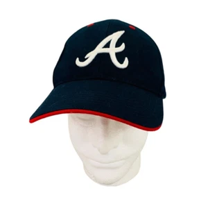 Baseballkappe Mütze Atlanta Braves marineblau/rot Baumwolle verstellbar - Bild 1 von 9