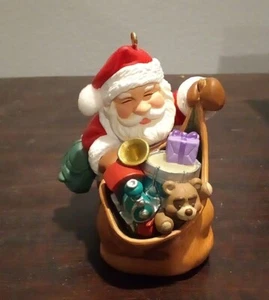 Vintage 2005 Hallmark Andenken Weihnachtsschmuck Santa's Magic Sack - Bild 1 von 10