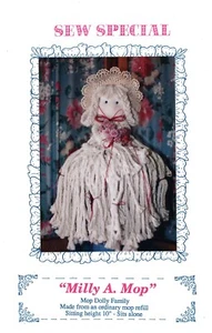 1990 Sew Special Milly A. Mop Mop Dolly Family size 10" doll sewing pattern - Picture 1 of 3