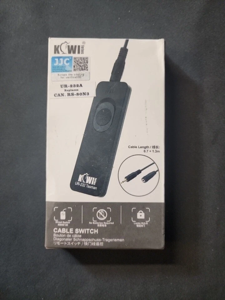 Remote Switch Shutter Control for Canon EOS R RP M6 M5 800D 750D 80D 77D 70D 60D - Image 1 of 1