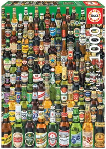 Puzzle - Beers - 1000 Teile Bier-Flaschen, Educa # 12736 - Bild 1 von 2