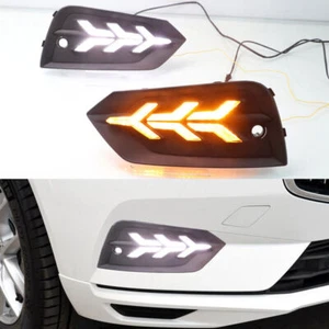 LED DRL Turn Indicator Signal Daytime Running Fog lights Fit For Volvo XC60 18+ - Imagen 1 de 8