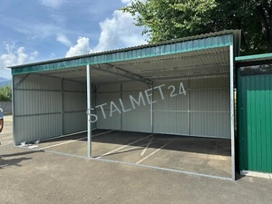 Blechgarage 7X5x2,75m Stallcarport Metallcarport Fertigcarport nach Maß & Aufbau - Bild 1 von 5