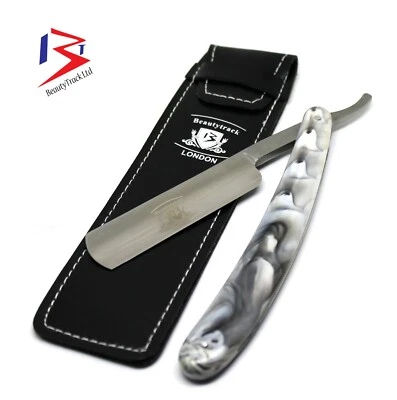 Vintage Barber Straight Cut Hals Salon Rasierhobel Kunststoffgriff Gratis Etui