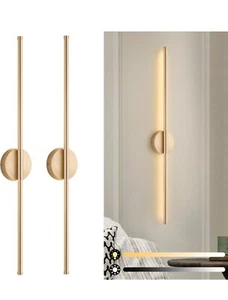 Modern Wall Sconces Set of Two, 12W LED Sconces Wall Lighting Indoor, 31.5 In... - Picture 1 of 5