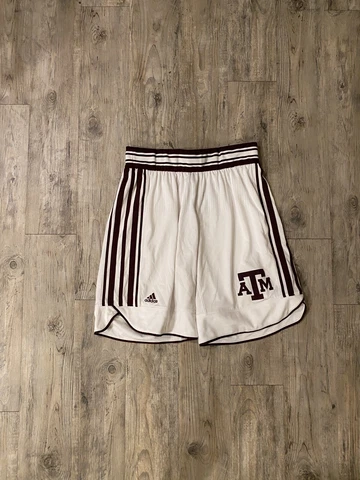 Rare Adidas Texas A&M Basketball Game Issued/Player Issued Shorts Size L + 2” Cover