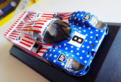 1/43 Minichamps Porsche 956 L Stars Striper USA Team Joest 24 Hrs Le Mans 1986 - Imagen 1 de 4