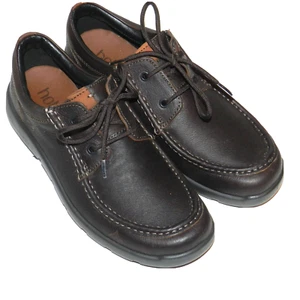 Hotter Reflex Dual Fitting Shoes Men's Moccasin Dark Brown Size 9.5 - Picture 1 of 5