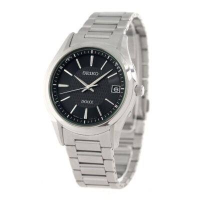 Seiko Dolce Quartz Dress Watch 5931 5380 Gold Mens 35mm 18mm wrist