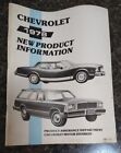 1978+Chevrolet+New+Product+Information