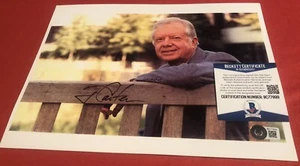 ¡FOTO 8,5x11 firmada por el presidente Jimmy Carter certificado de autenticidad Beckett! ¡100% REAL! 36 - Imagen 1 de 2