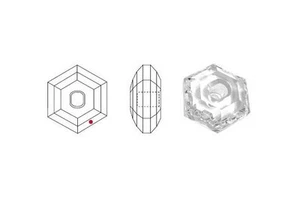 SWAROVSKI® STRASS Component (7315) 8084 - 30 mm Clear Senza Logo foro passante - Imagen 1 de 1