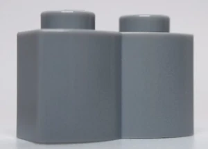 Lego 10x Light Bluish Gray 2 x 1 Log Brick Modified - Picture 1 of 1