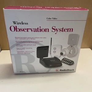 RADIO SHACK WIRELESS OBSERVATION SYSTEM w/COLOR CAMERA 49-2535 NEW IN OPEN BOX - Picture 1 of 2