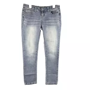 Blue Asphalt Girls Juniors 11 Short Jeans Light Wash Distressed Stretch WS-46 - Picture 1 of 19