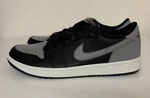 Nike Air Jordan 1 Low Golf Shoes Shadow Mens Sz 14 Black Grey Sail DD9315-001 - Picture 1 of 8