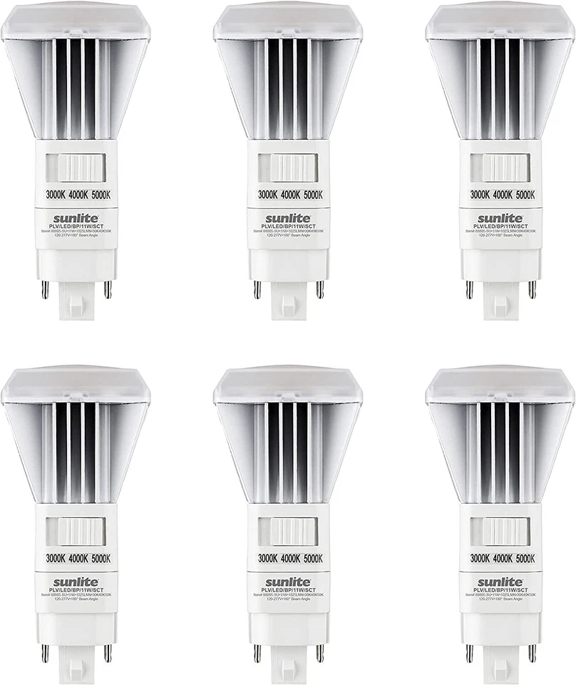 LED CCT PLV Recessed Plug & Play Light, 11W, 18W, G24q 4 Pin, Tunable Switch 6PK - Image 1 of 1