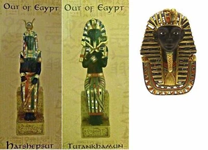 Out of Egypt Pharaoh Bust Figurine Sitting Ornament Fantasy Decor Statue - Picture 1 of 2