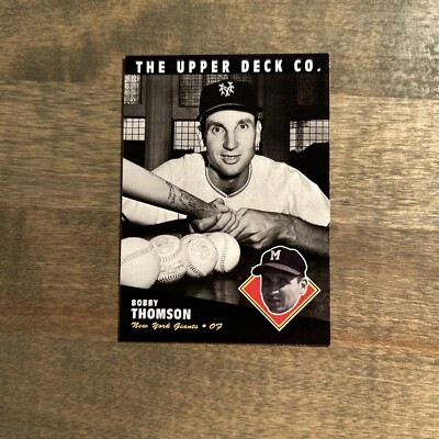 1994 Upper Deck All-Time Heroes Baseball #51 - Bobby Thompson - New York Giants - Image 1 of 2