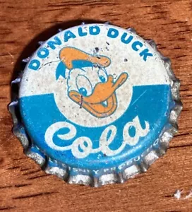 Tapa de botella vintage del pato Donald Cola con corcho vintage coleccionable de Disney - Imagen 1 de 7