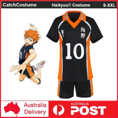 Anime Haikyuu!! Karasuno High School Shoyo Hinata Jersey Uniform Cosplay Costume - Image 1 of 4