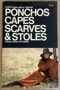 1971 Vogue Patterns Ponchos, Capes, Scarves, Stoles by Butterick - Foto 1 di 5