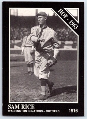 1991 Conlon Collection TSN Sam Rice Washington Senators #54 - Image 1 of 2