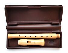 Vintage Moeck Wooden Recorder With Case
