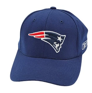 New England Patriots Reebok NFL Equipment Stretch Fit Flex Size M/L Hat Cap - Picture 1 of 6